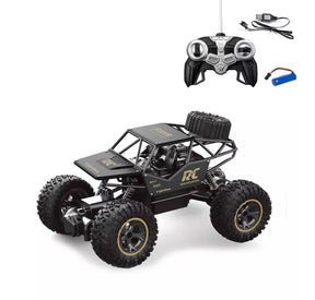 Large Rock Crawler Electric RC Vehicles Alloyed R-C Car Remote Control Toy Cars Controlled Drive Off-Road Toys Off-Road Truck 4 Wheels Drive SUV Buggy Car 1:16 Scale RC Climbing High Speed Car for Boys Kids