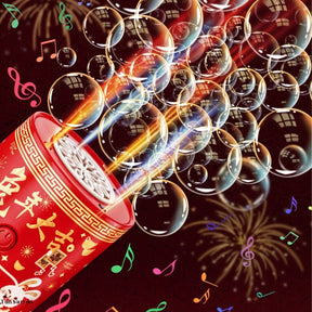 Electric Bubble Blower with Firecracker Sound & Lights – Party Fun