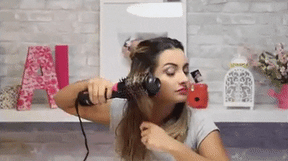 Electric 3 in 1 Hot Air Brush – Hair Dryer, Straightener & Curler Brush (Ceramic Coated)